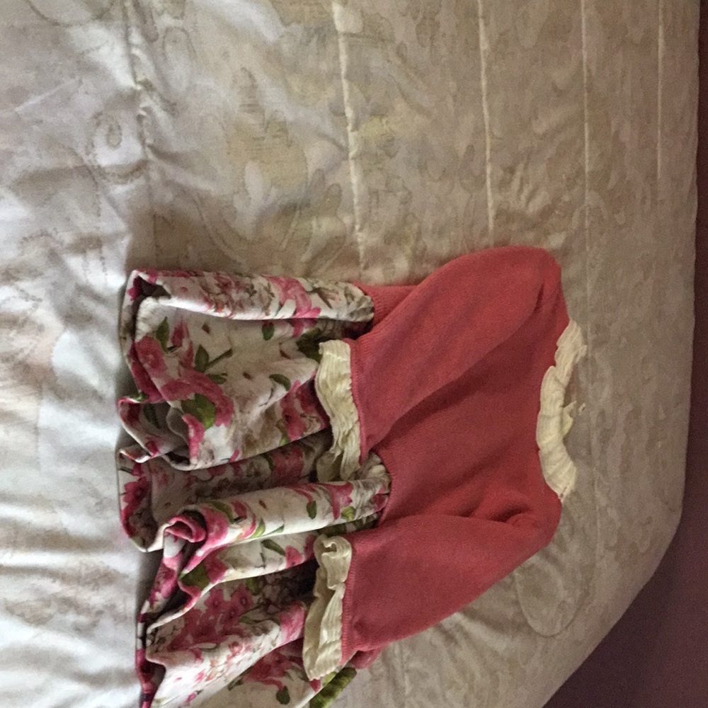 Mayoral Sweater Top With Cotton Skirt Bottom